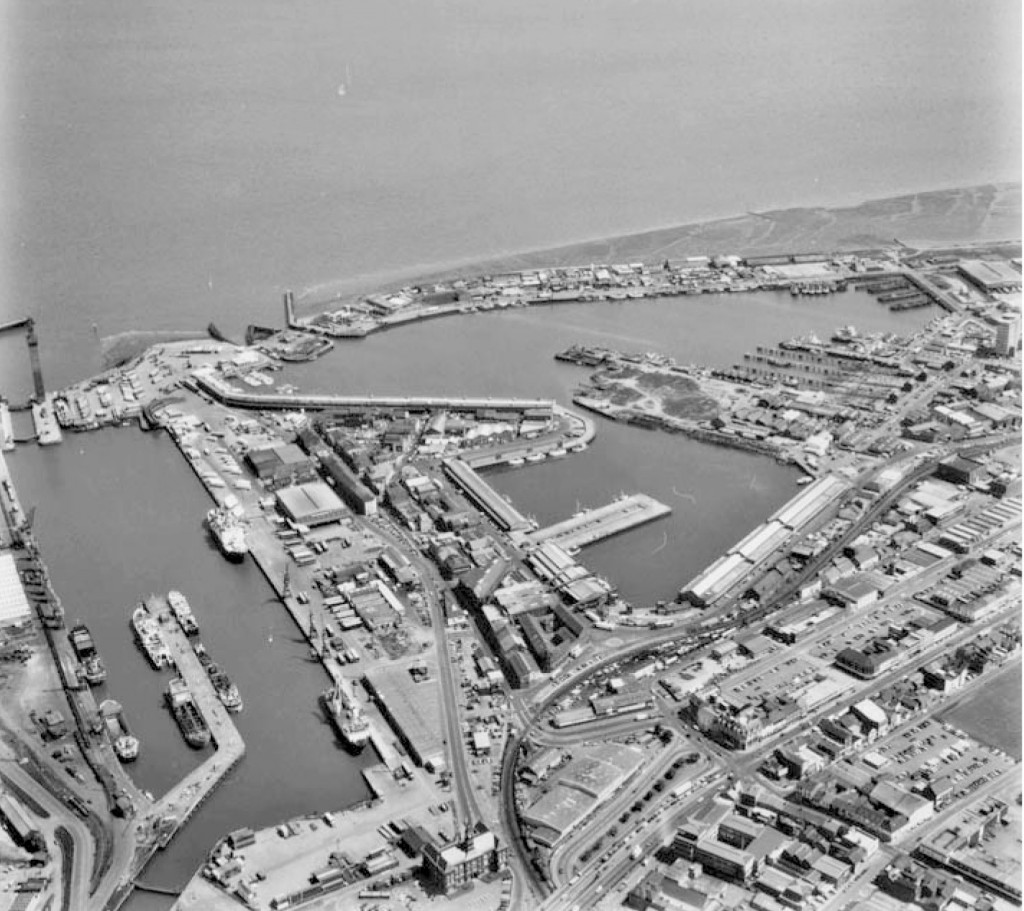 Grimsby Docks Aerial View